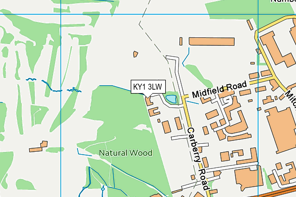 KY1 3LW map - OS VectorMap District (Ordnance Survey)