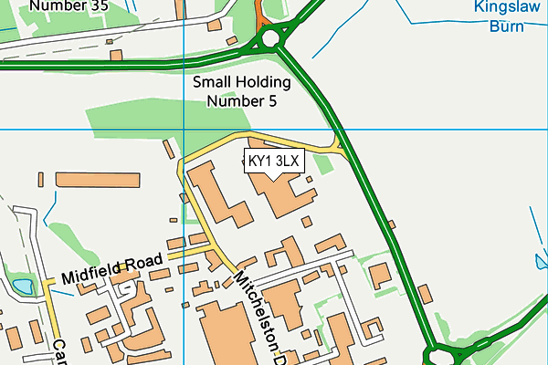 KY1 3LX map - OS VectorMap District (Ordnance Survey)