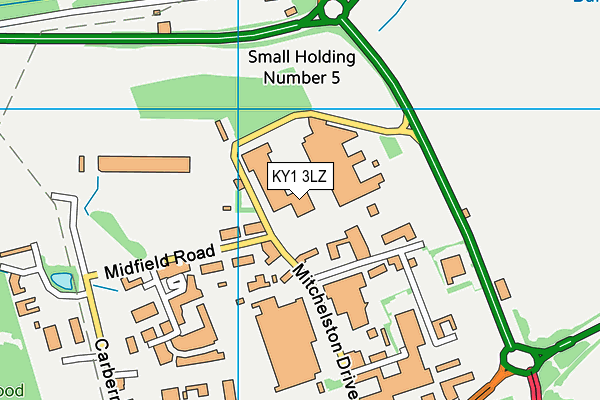 KY1 3LZ map - OS VectorMap District (Ordnance Survey)