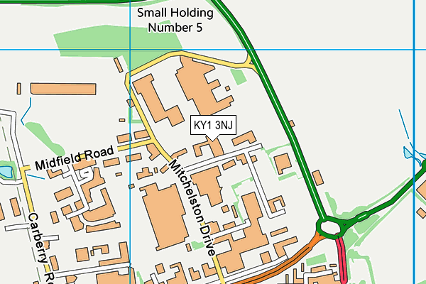 KY1 3NJ map - OS VectorMap District (Ordnance Survey)