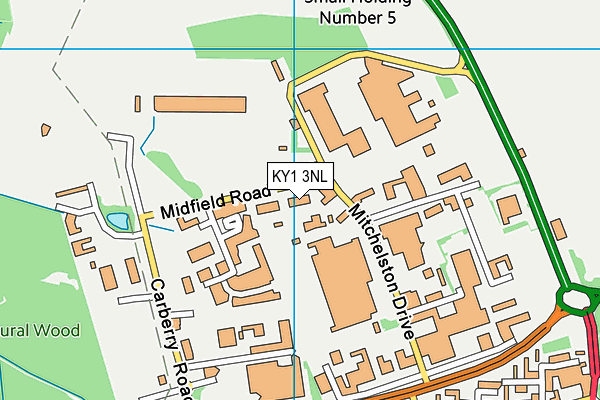 KY1 3NL map - OS VectorMap District (Ordnance Survey)