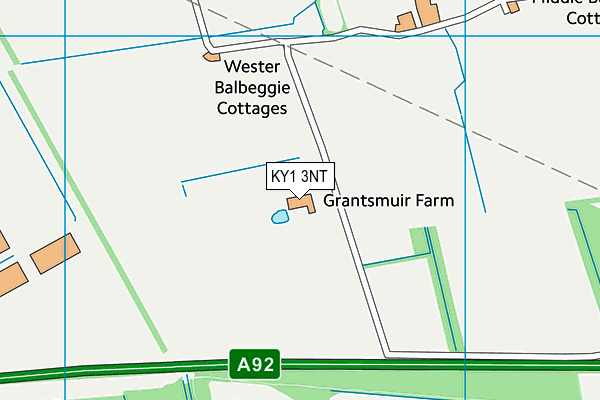 KY1 3NT map - OS VectorMap District (Ordnance Survey)