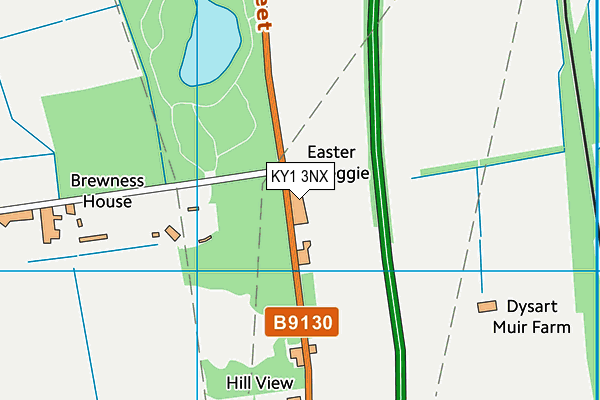 KY1 3NX map - OS VectorMap District (Ordnance Survey)