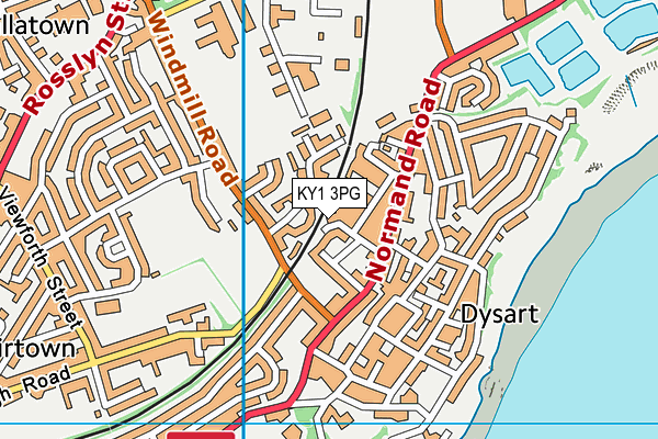 KY1 3PG map - OS VectorMap District (Ordnance Survey)