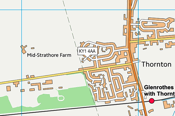 KY1 4AA map - OS VectorMap District (Ordnance Survey)