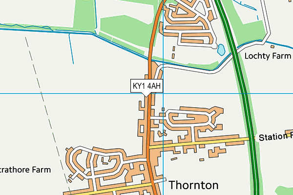 KY1 4AH map - OS VectorMap District (Ordnance Survey)