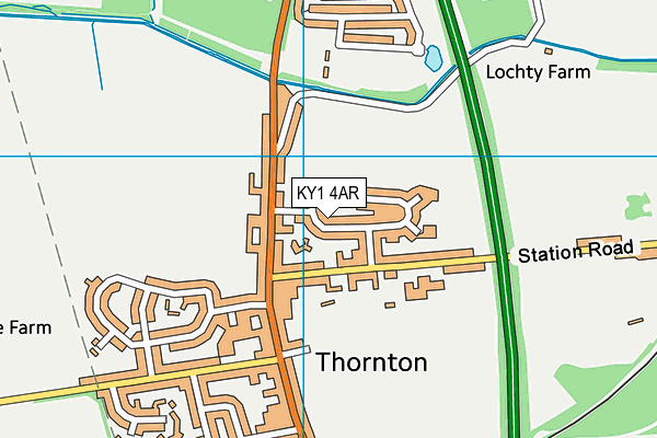 KY1 4AR map - OS VectorMap District (Ordnance Survey)