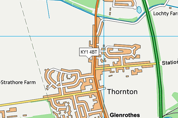 KY1 4BT map - OS VectorMap District (Ordnance Survey)