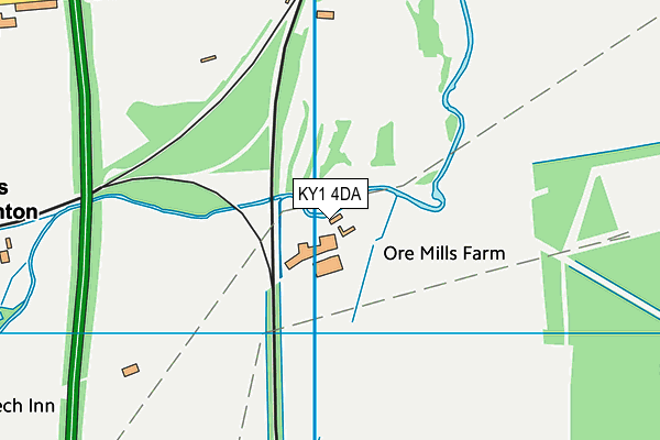 KY1 4DA map - OS VectorMap District (Ordnance Survey)