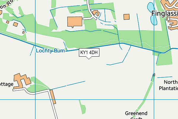 KY1 4DH map - OS VectorMap District (Ordnance Survey)
