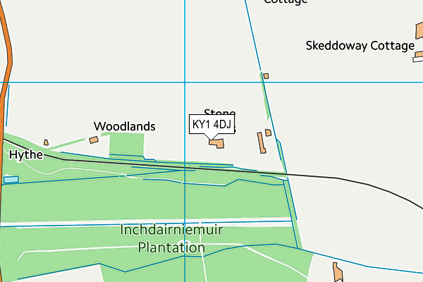 KY1 4DJ map - OS VectorMap District (Ordnance Survey)