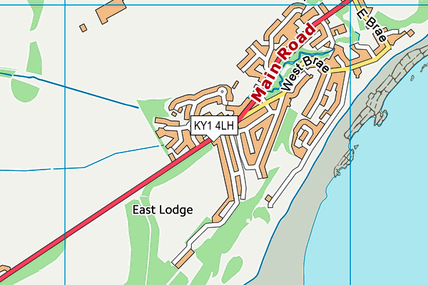 KY1 4LH map - OS VectorMap District (Ordnance Survey)