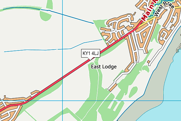 KY1 4LJ map - OS VectorMap District (Ordnance Survey)