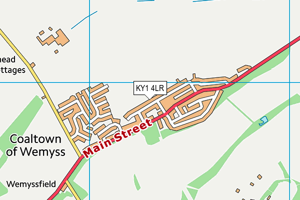 KY1 4LR map - OS VectorMap District (Ordnance Survey)