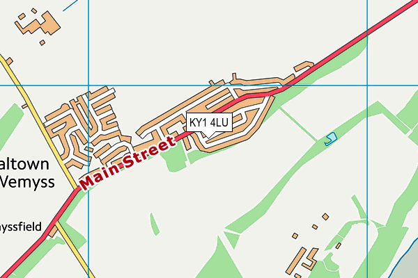 KY1 4LU map - OS VectorMap District (Ordnance Survey)