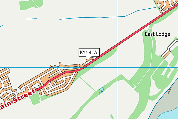 KY1 4LW map - OS VectorMap District (Ordnance Survey)