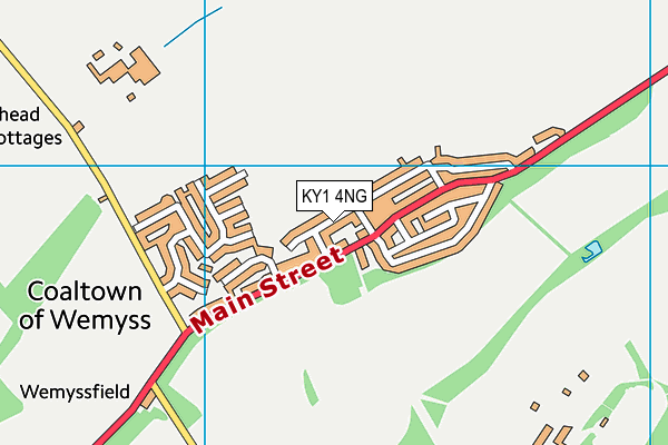 KY1 4NG map - OS VectorMap District (Ordnance Survey)