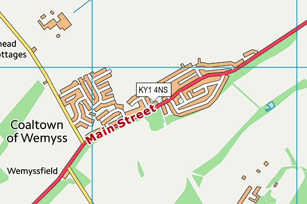 KY1 4NS map - OS VectorMap District (Ordnance Survey)