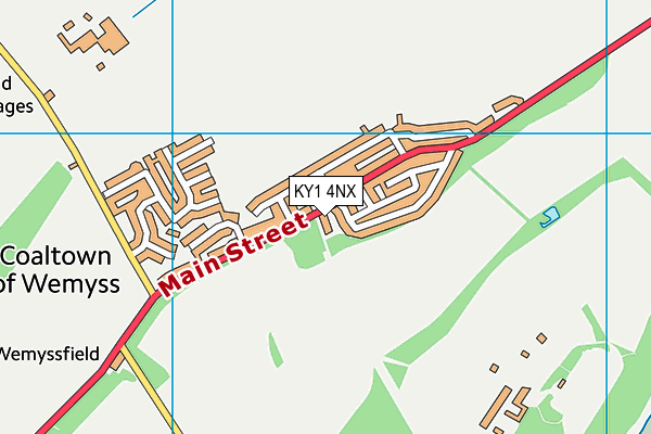KY1 4NX map - OS VectorMap District (Ordnance Survey)