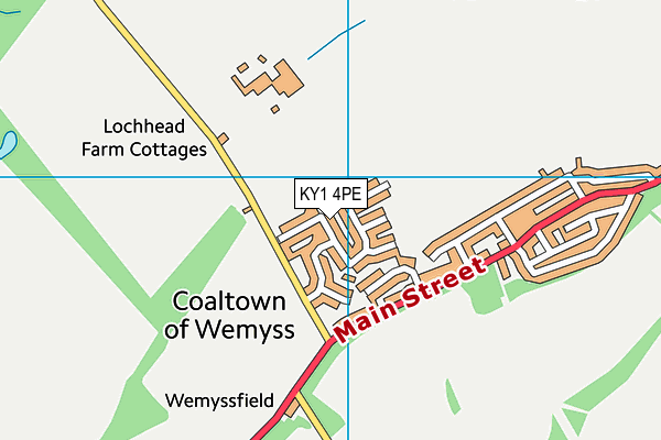 KY1 4PE map - OS VectorMap District (Ordnance Survey)
