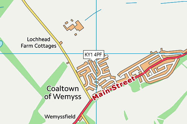 KY1 4PF map - OS VectorMap District (Ordnance Survey)