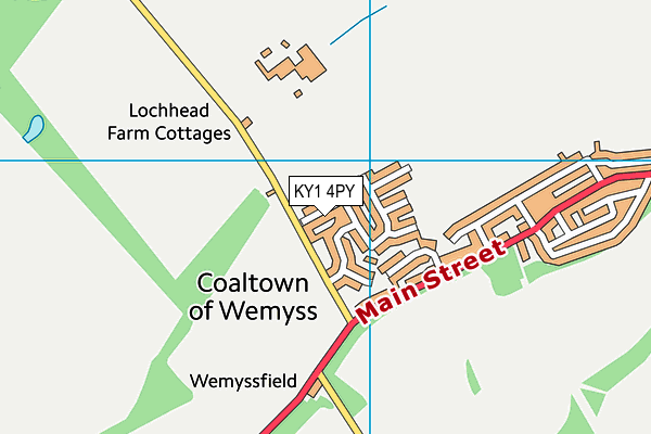 KY1 4PY map - OS VectorMap District (Ordnance Survey)