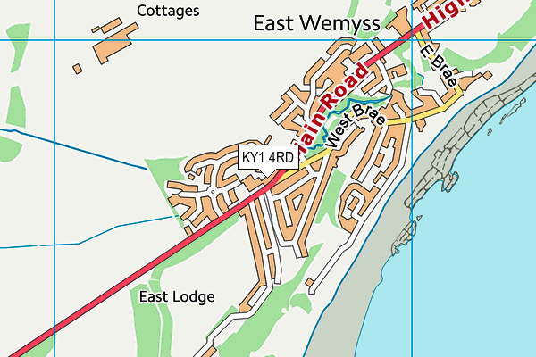 KY1 4RD map - OS VectorMap District (Ordnance Survey)