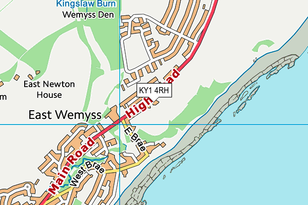KY1 4RH map - OS VectorMap District (Ordnance Survey)