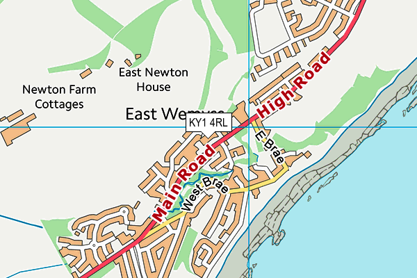 KY1 4RL map - OS VectorMap District (Ordnance Survey)