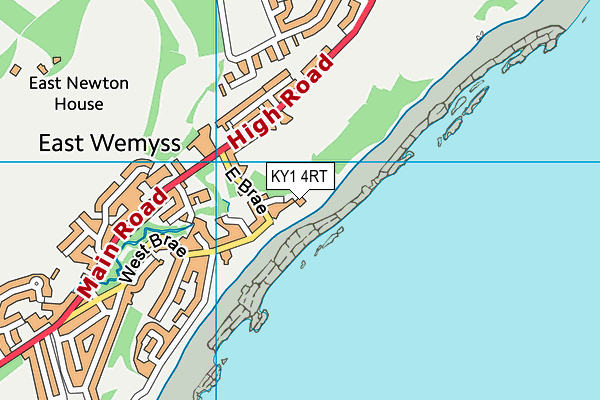 KY1 4RT map - OS VectorMap District (Ordnance Survey)