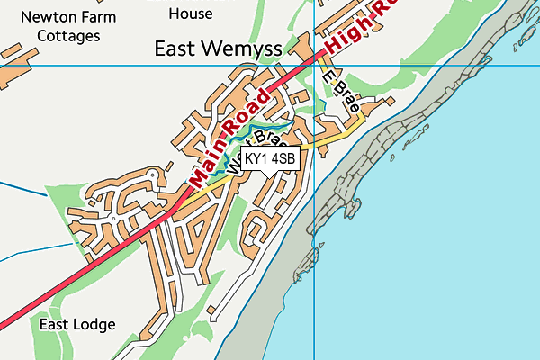 KY1 4SB map - OS VectorMap District (Ordnance Survey)