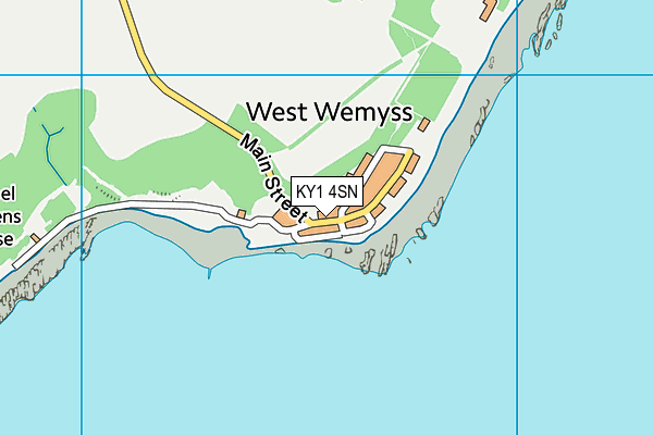 KY1 4SN map - OS VectorMap District (Ordnance Survey)