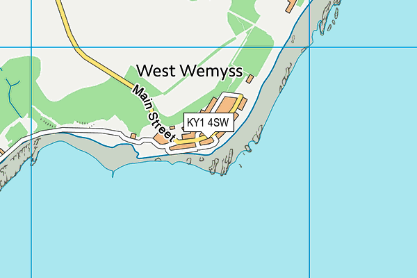 KY1 4SW map - OS VectorMap District (Ordnance Survey)