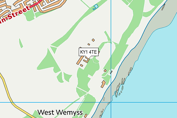 KY1 4TE map - OS VectorMap District (Ordnance Survey)