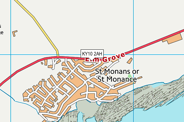 KY10 2AH map - OS VectorMap District (Ordnance Survey)