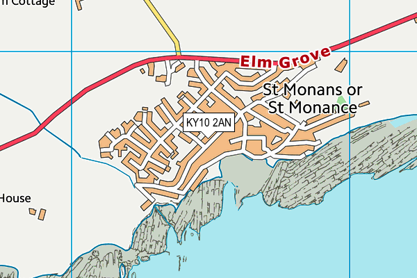 KY10 2AN map - OS VectorMap District (Ordnance Survey)