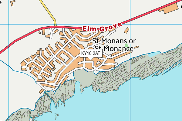 KY10 2AT map - OS VectorMap District (Ordnance Survey)