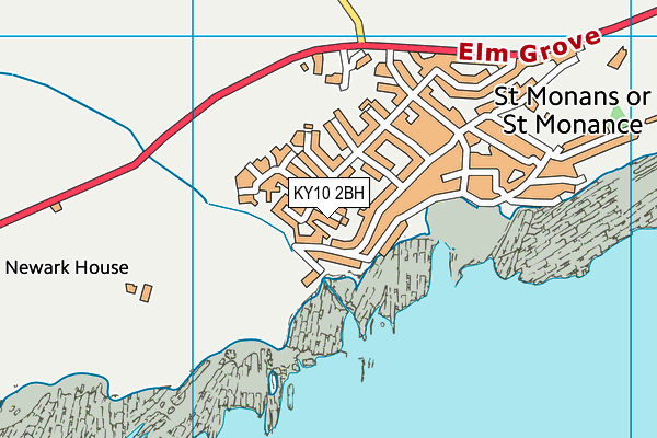 KY10 2BH map - OS VectorMap District (Ordnance Survey)