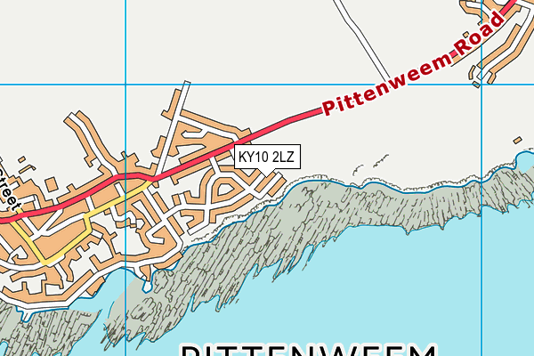 KY10 2LZ map - OS VectorMap District (Ordnance Survey)