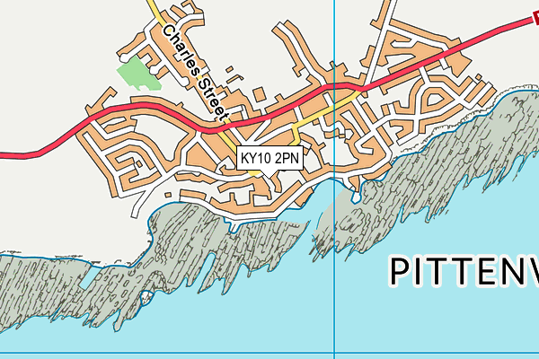 KY10 2PN map - OS VectorMap District (Ordnance Survey)