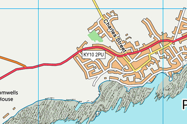 KY10 2PU map - OS VectorMap District (Ordnance Survey)