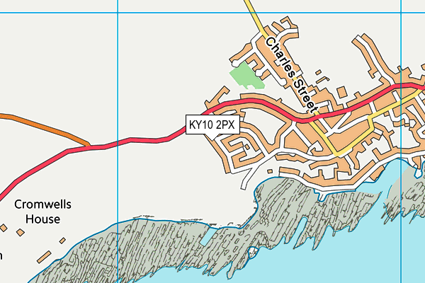 KY10 2PX map - OS VectorMap District (Ordnance Survey)