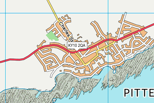 KY10 2QA map - OS VectorMap District (Ordnance Survey)