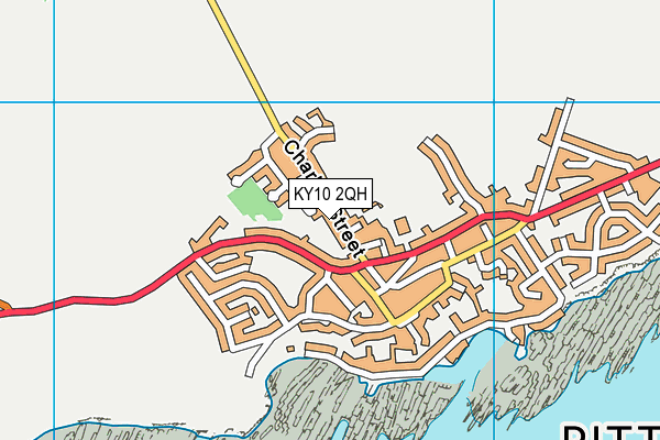 KY10 2QH map - OS VectorMap District (Ordnance Survey)