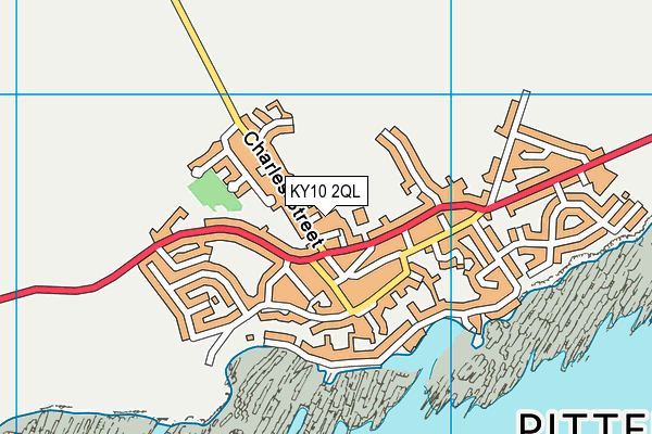 KY10 2QL map - OS VectorMap District (Ordnance Survey)