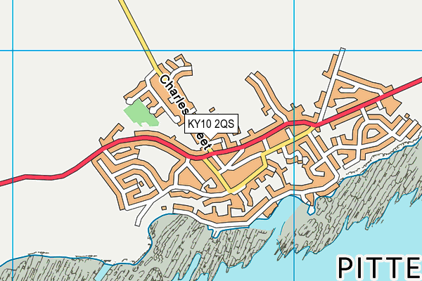 KY10 2QS map - OS VectorMap District (Ordnance Survey)