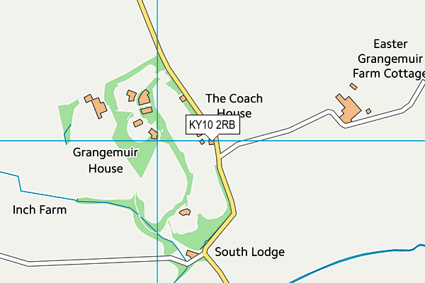KY10 2RB map - OS VectorMap District (Ordnance Survey)