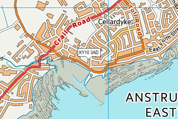 KY10 3AD map - OS VectorMap District (Ordnance Survey)