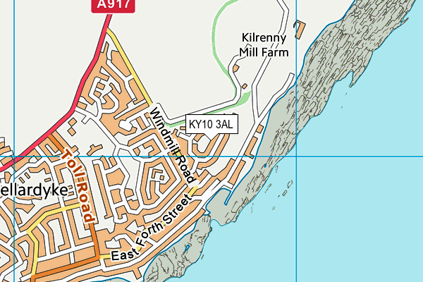 KY10 3AL map - OS VectorMap District (Ordnance Survey)