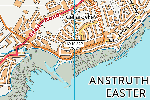 KY10 3AP map - OS VectorMap District (Ordnance Survey)